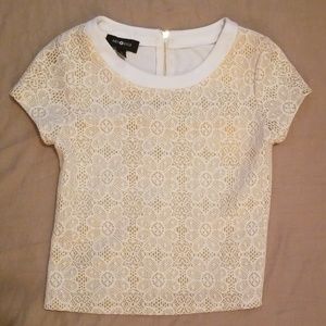 Girls Gold and Cream  Shirt